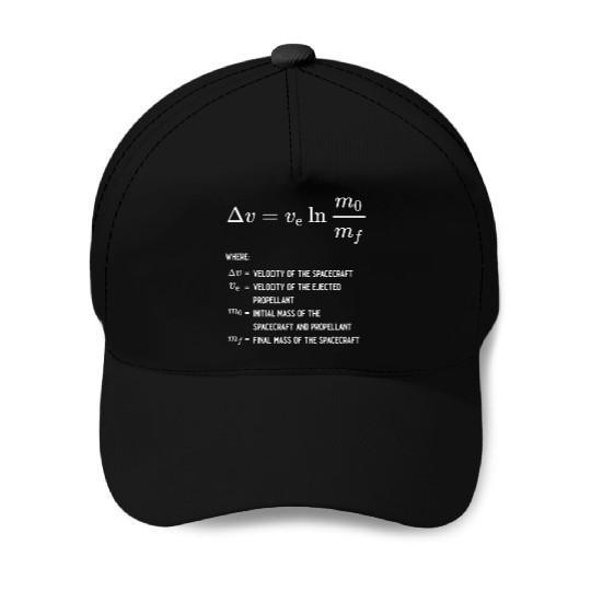 Rocket Equation Physics Rocket Science Physicist Baseball Caps