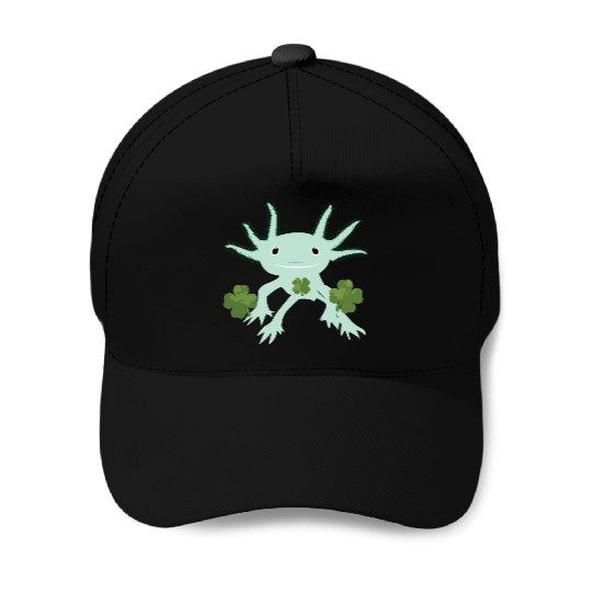 Axolotl St Patricks Day Baseball Caps