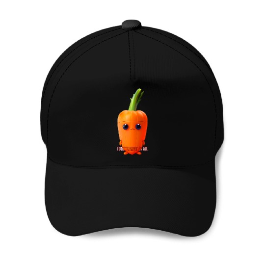 I don t carrot at all Baseball Caps