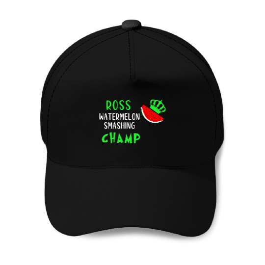 ROSS WATERMELON SMASHING CHAMP Baseball Caps