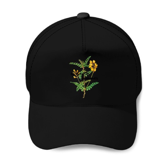 yellow flower Baseball Caps