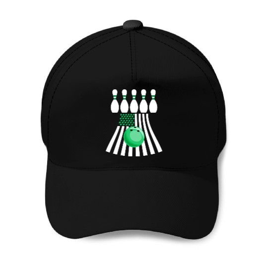 Bowling St Patrick s Day Irish American Flag Baseball Caps