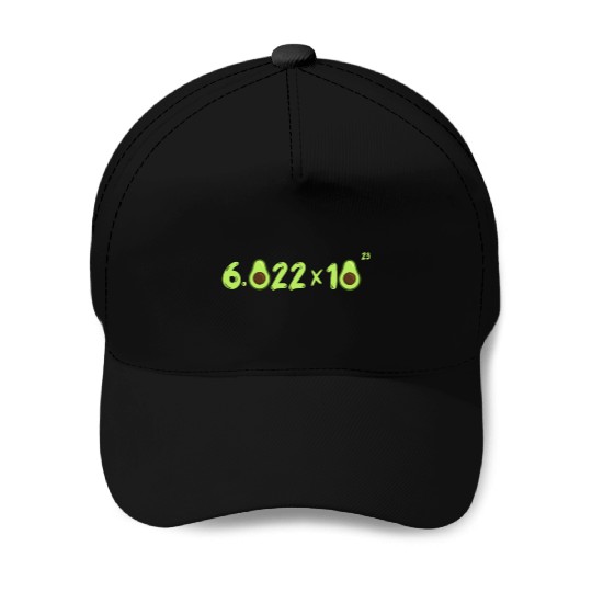 Funny Avocado Avogadro' Number Baseball Caps