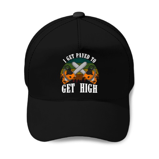 chainsaw Lumberjack Baseball Caps
