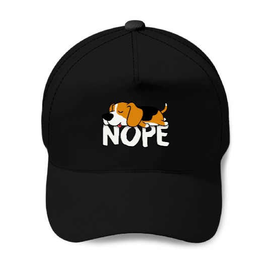 Nope! Cute Beagle Baseball Caps