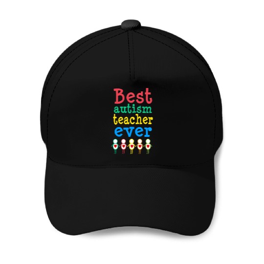 Autism Teacher Gift Baseball Caps