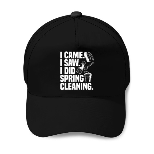 Funny Spring Cleaning Design Baseball Caps