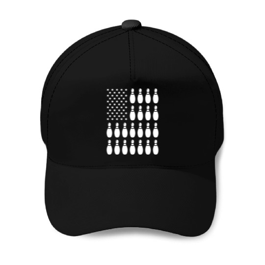 Sport Us Flag Bowling Baseball Caps