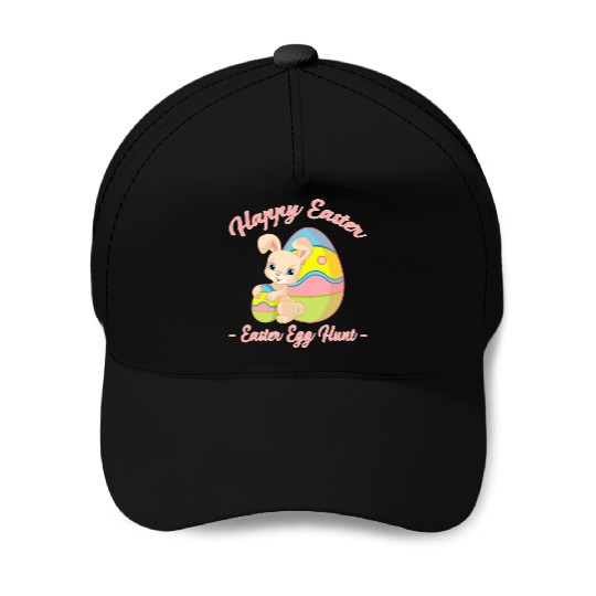 Happy Easter Egg Hunt Bunny Gift Baseball Caps