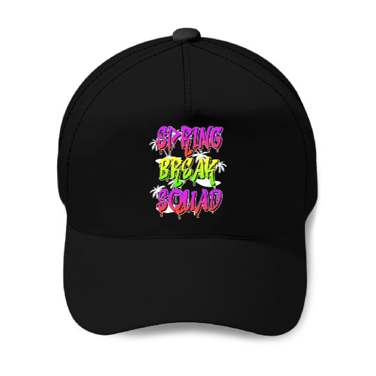 Spring Break Squad Summer Vacation Spring Break Baseball Caps
