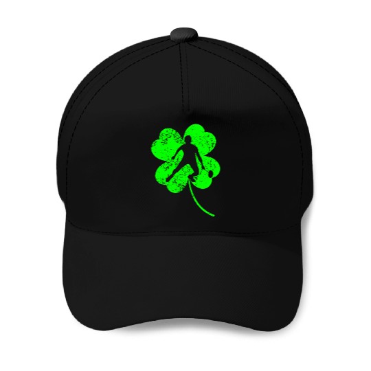 Badminton St. Patrick's day shamrock Baseball Caps
