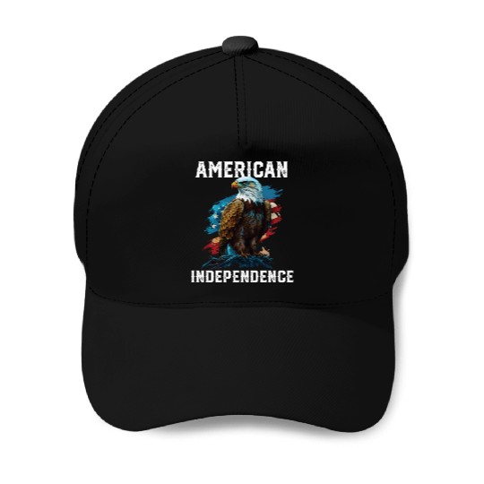 American Independence American Bald Eagle 4th of Baseball Caps