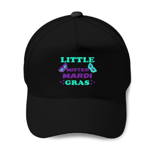 little mister mardi gras great Gift fo boys & men Baseball Caps