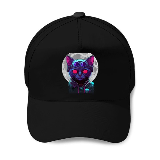 SPACE CAT 1 Baseball Caps