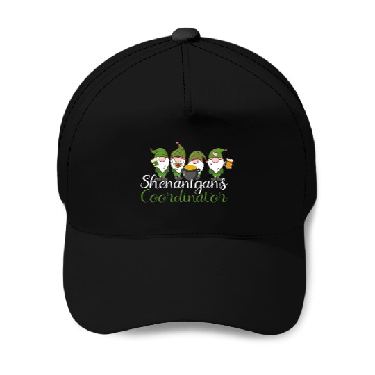 Shenanigans Coordinator St Patricks Day Gnomes Baseball Caps