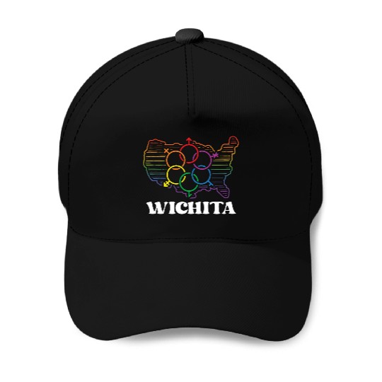 Wichita Pride Month Pride Flag LGBT Community LGBT Baseball Caps