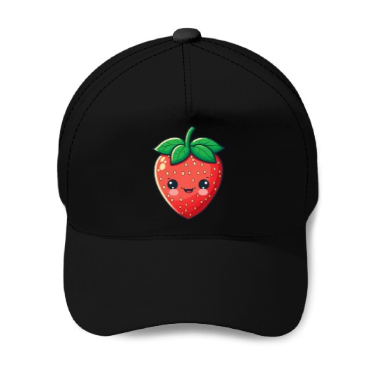 Cute Kawaii Strawberry Fruit Grower Farm Baseball Caps