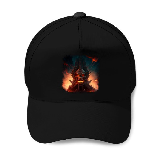 Freaking out Heavy Metal Baseball Caps