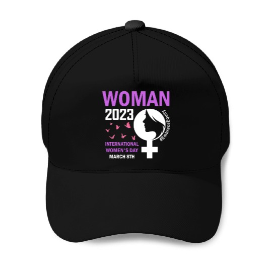 International Women's Day 2023 Embrace Equity Baseball Caps