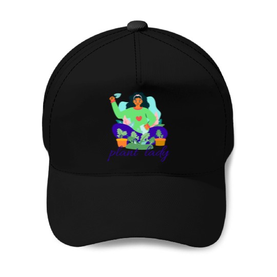 Beautiful plant lady Baseball Caps