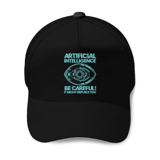 AI Machine Learning Computer Geek Technology Robot Baseball Caps