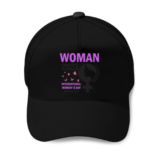 International Women's Day Embrace Equity 8 March Baseball Caps