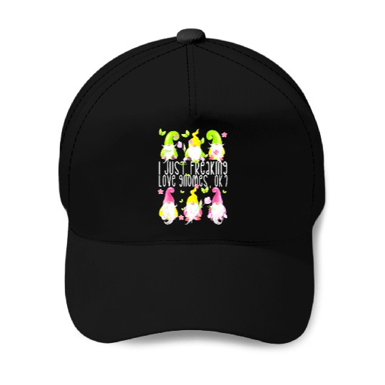 Funny Spring Gnome Quote For Women Girls Cute Summ Baseball Caps