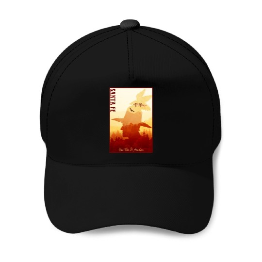 Santa Fe New Mexico wild west town Baseball Caps
