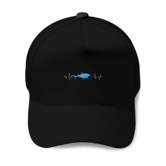 Whale Shark Lover Heartbeat Largest Sea Animal Gia Baseball Caps