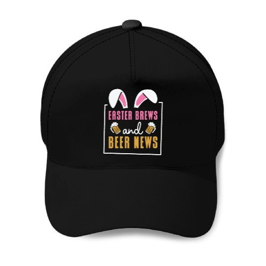 Easter Bunnies Beer Drinking Holiday Rabbit Baseball Caps
