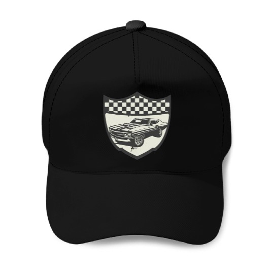 Racing Car Muscle Car Logo Motorsports Baseball Caps