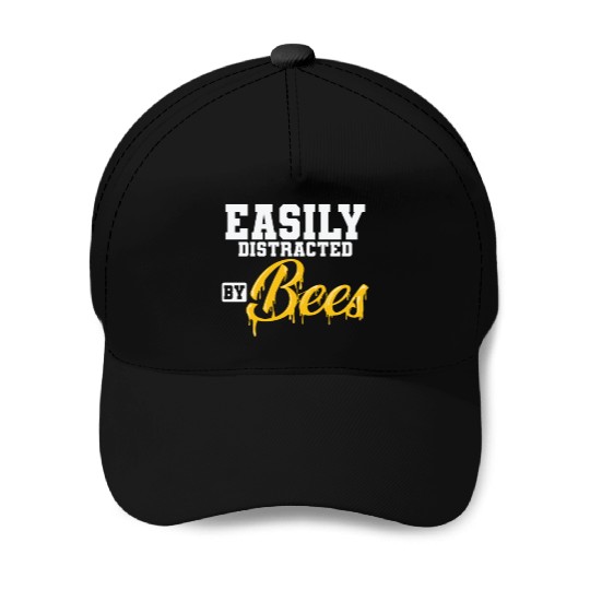Beekeeper Honey Easily Distracted by Bees Baseball Caps