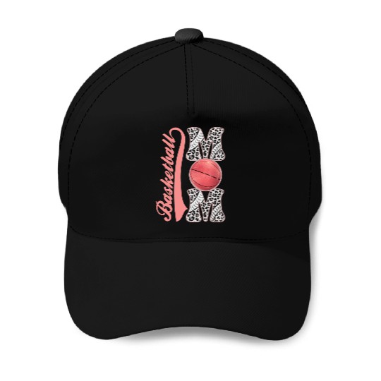 Leopard basketball Mom Women Support kids Players Baseball Caps