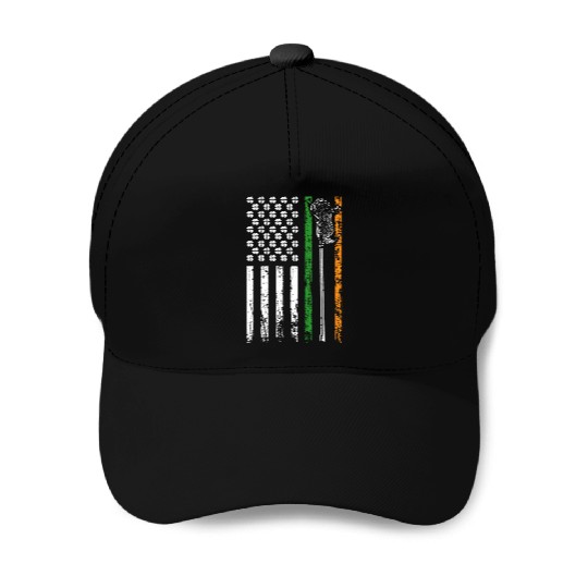 American Sports Flag St. Patrick's Day Lacrosse Baseball Caps