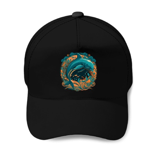 Dolphin Baseball Caps