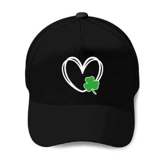 Men Women Heart St Patricks Day Young Clover Irish Baseball Caps