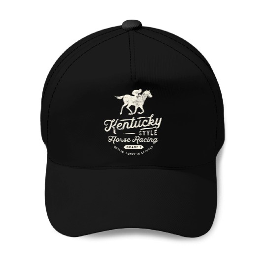 Funny Derby Day Kentucky style horse racing T Shi Baseball Caps