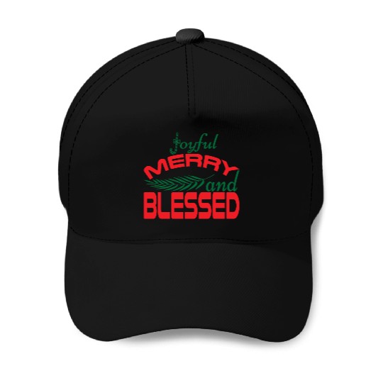 joyful merry and blessed Baseball Caps