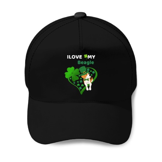 Irish Shamrock St Patrick's Day Beagle Cool Baseball Caps