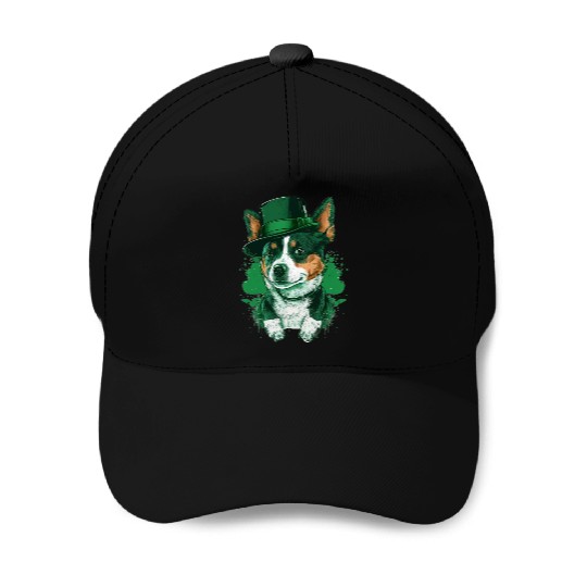 Lucky Pup St. Patricks Day for Dog Lovers. Baseball Caps