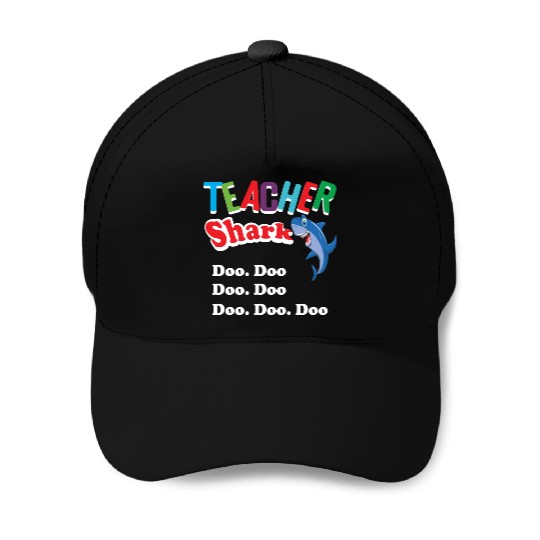 Teacher Baseball Caps Preschool Teacher Shark Funny