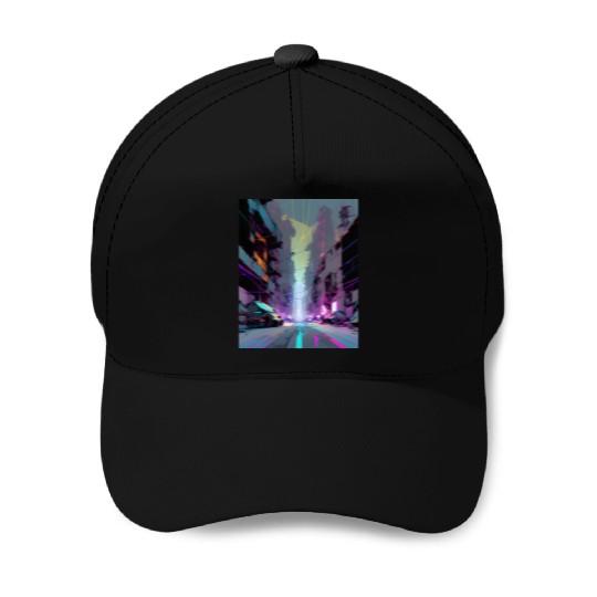 Modern Gothic AI PRINT Baseball Caps