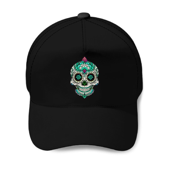 Royal Sugar Skull Baseball Caps