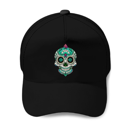 Royal Sugar Skull Baseball Caps