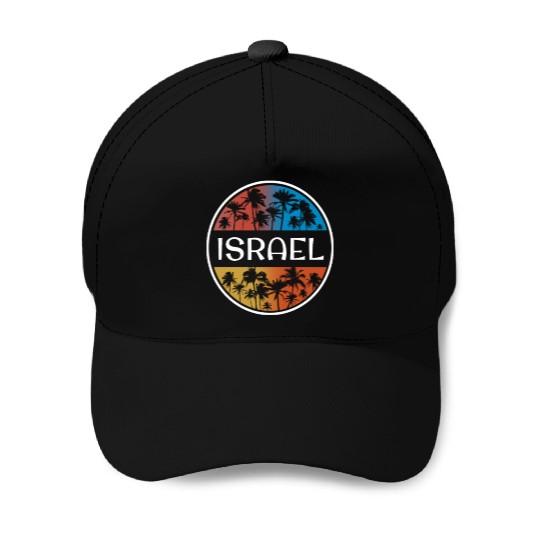 Israel Stylish Vacation Souvenir Palm Tree Baseball Caps