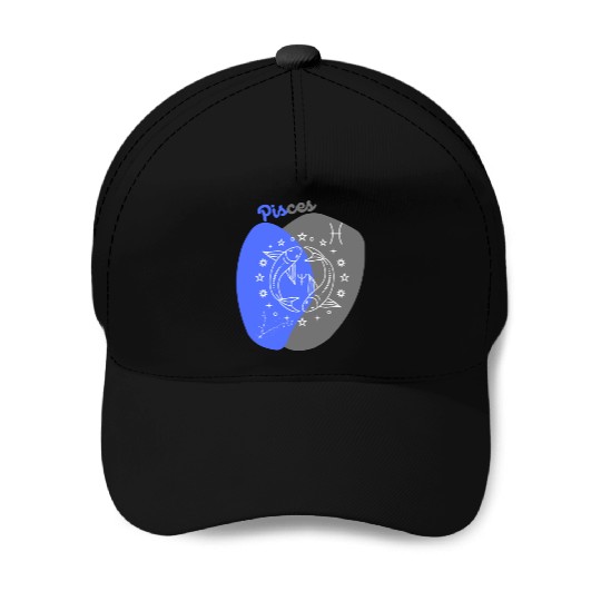 Underwater Dreams: A Minimalist Pisces Design Baseball Caps