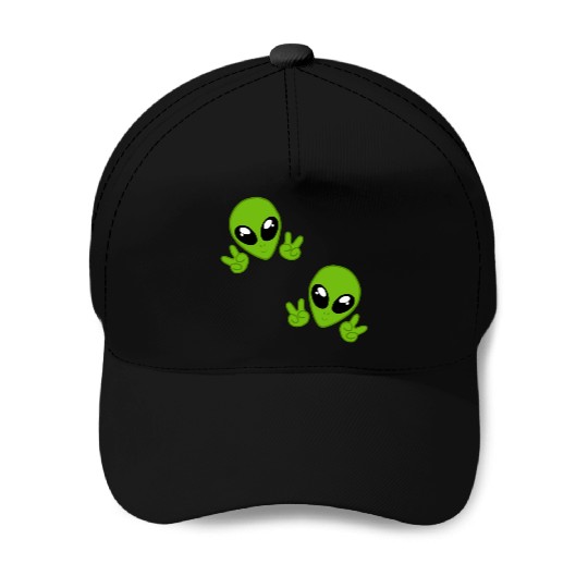 cute aliens chibi Baseball Caps