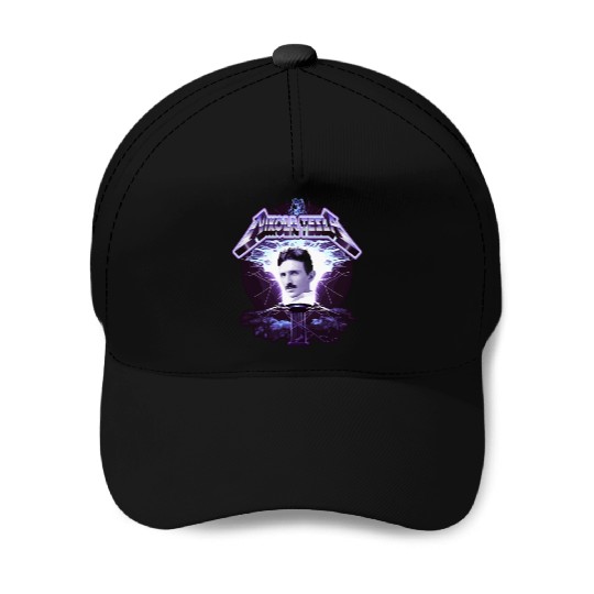 Nikola Tesla Heavy Metal Electricity by gnarly Baseball Caps
