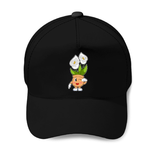 Plant Pot Calla Lily Flower Baseball Caps