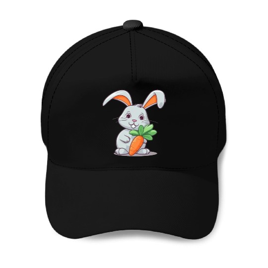 Rabbit Glasses Boys Girls Kids Easter Day Carrot Baseball Caps